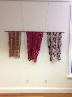 3 felt lace shawls